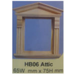HB06 Hooded Pediment Attic Window