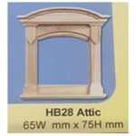 HB28 Single Pediment Attic Window